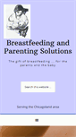 Mobile Screenshot of breastfeedingandparentingsolutions.com