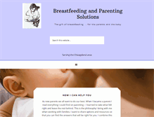 Tablet Screenshot of breastfeedingandparentingsolutions.com
